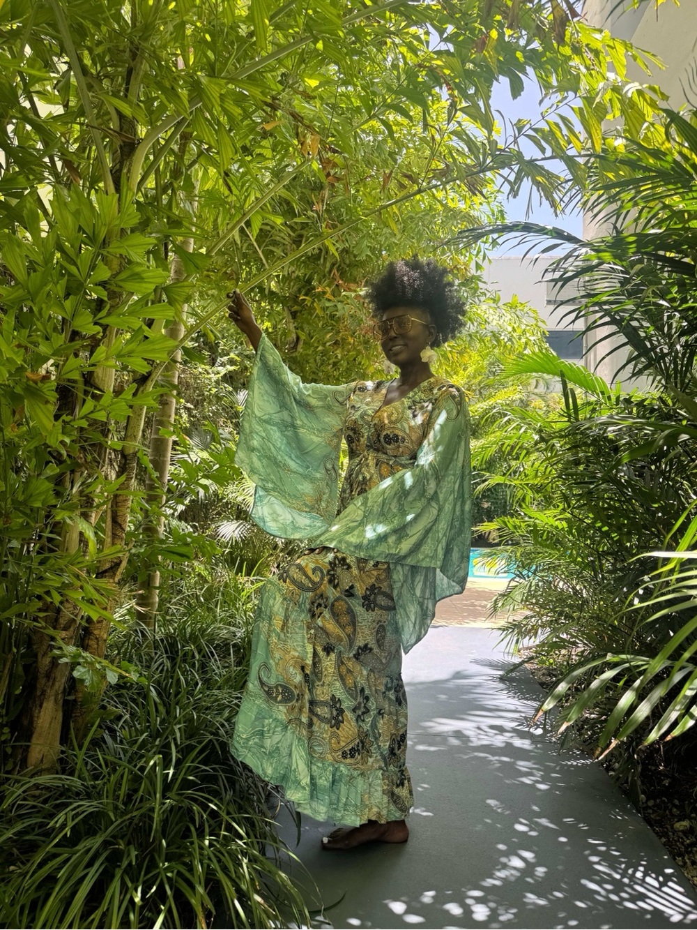 Elegant Ocean Print Kimono